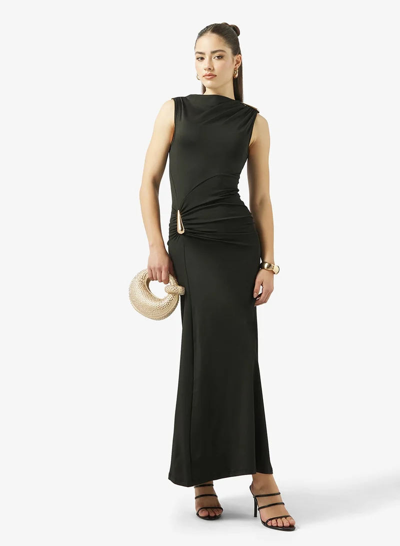 جينجر Sleeveless Bodycon Dress